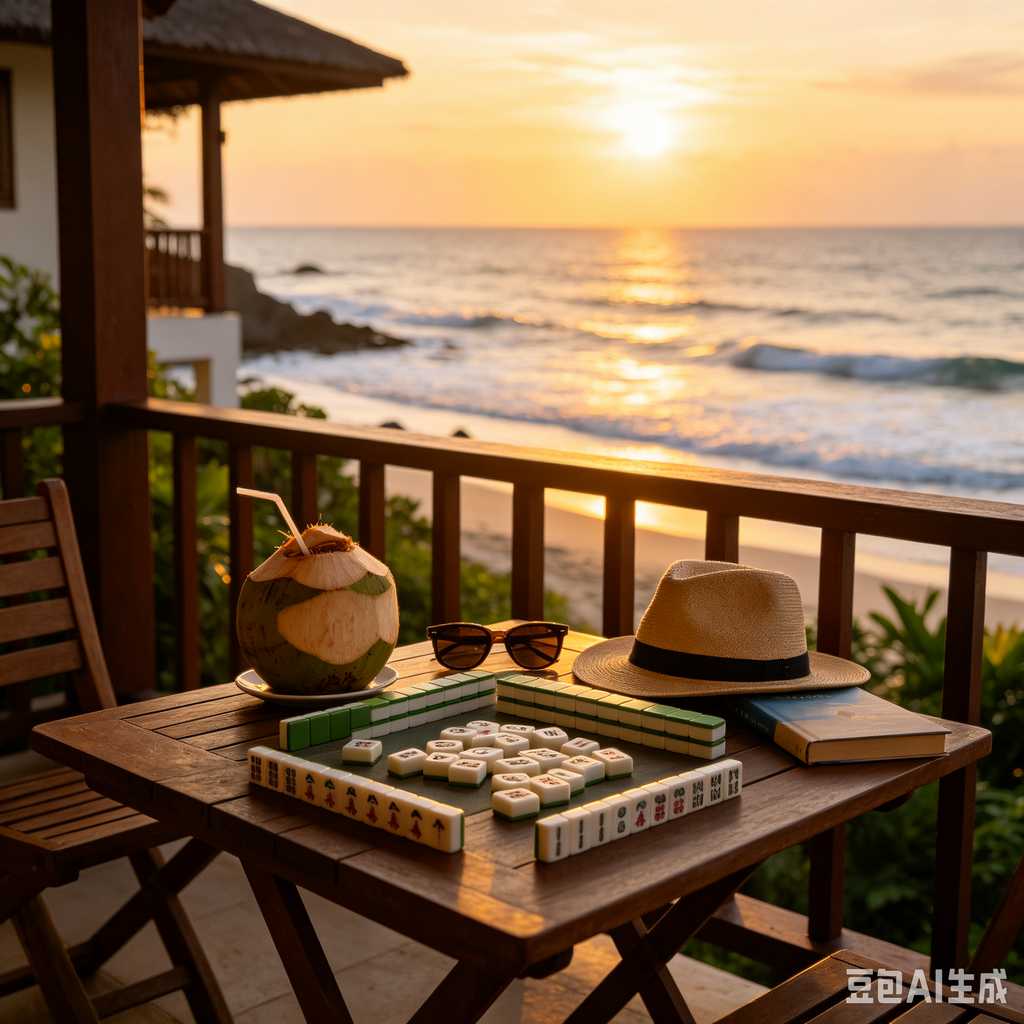 mahjong set for home entertainment