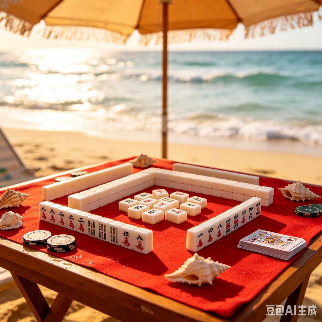 retro text mahjong tiles